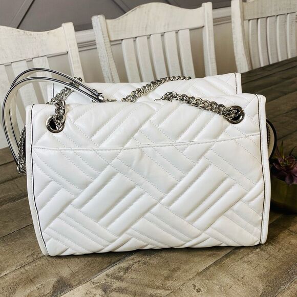 Michael Kors Large KATHY Quilted Handbag and Wallet‎ Optic White BNWT - Picture 9 of 14